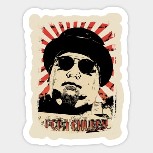 Popa Chubby Retro Vintage Aesthetic Sticker